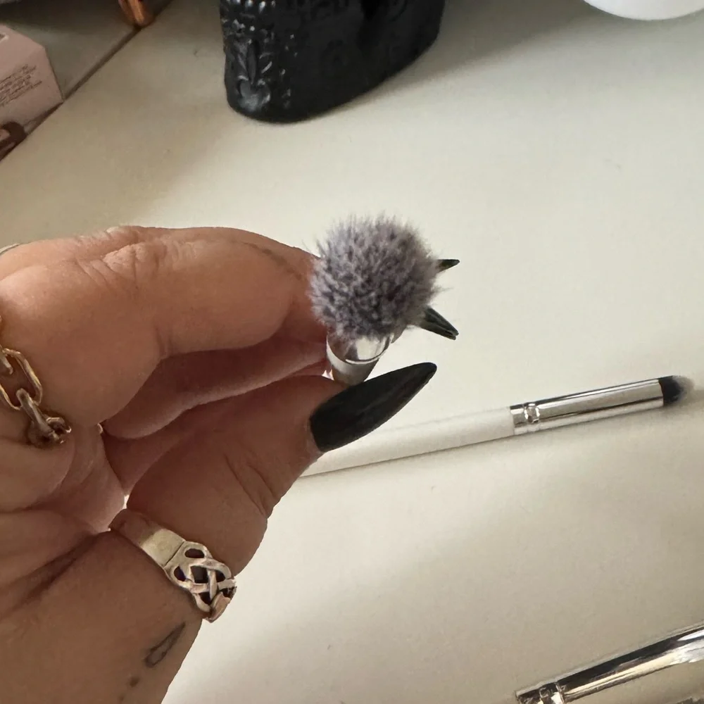 ColourPop Brush Set White Face Powder Eye Blending Pencil Brush Trio